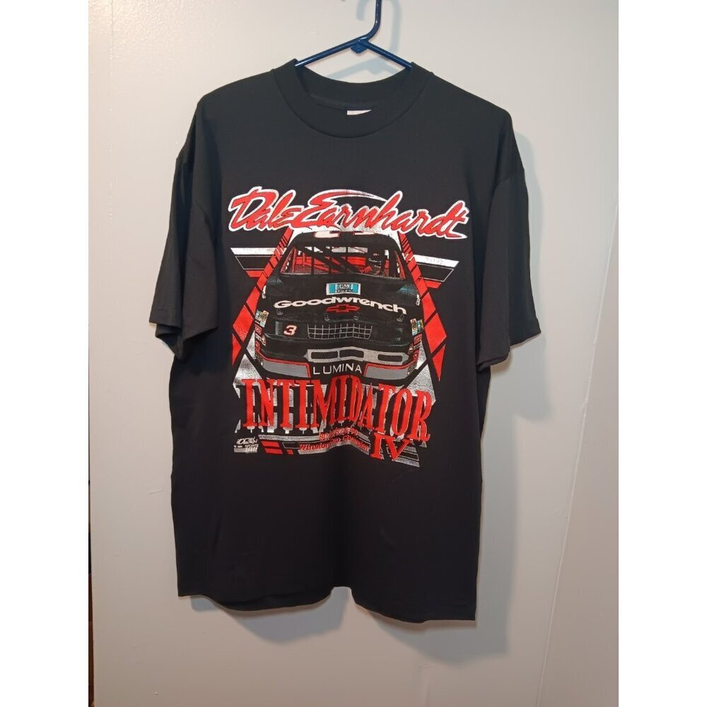 Vintage 1991 Dale Earnhardt Intimidator 4 T-shirt Single Stitch Sz XL Sports Ima